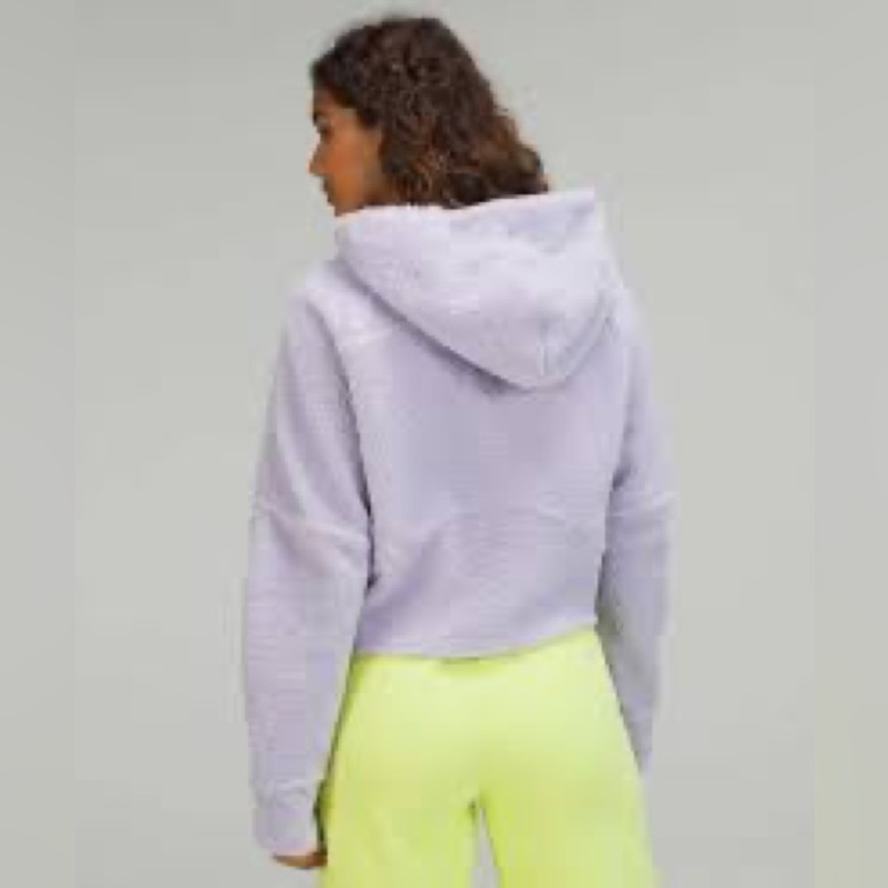 Lululemon sherpa oversized half zip scuba xs/s Faint Lavender